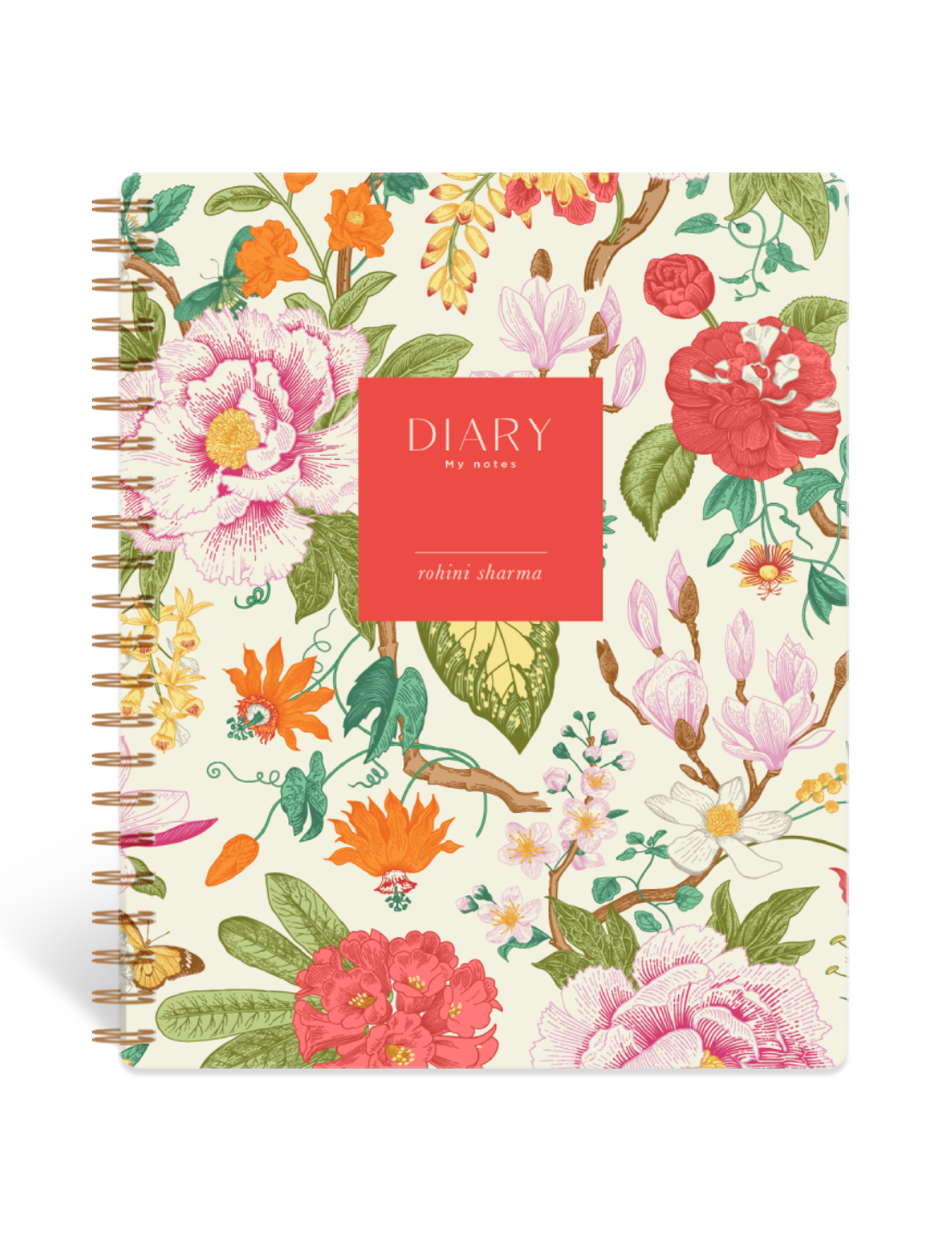 Petunia: A Ruled Notebook with a Floral Design