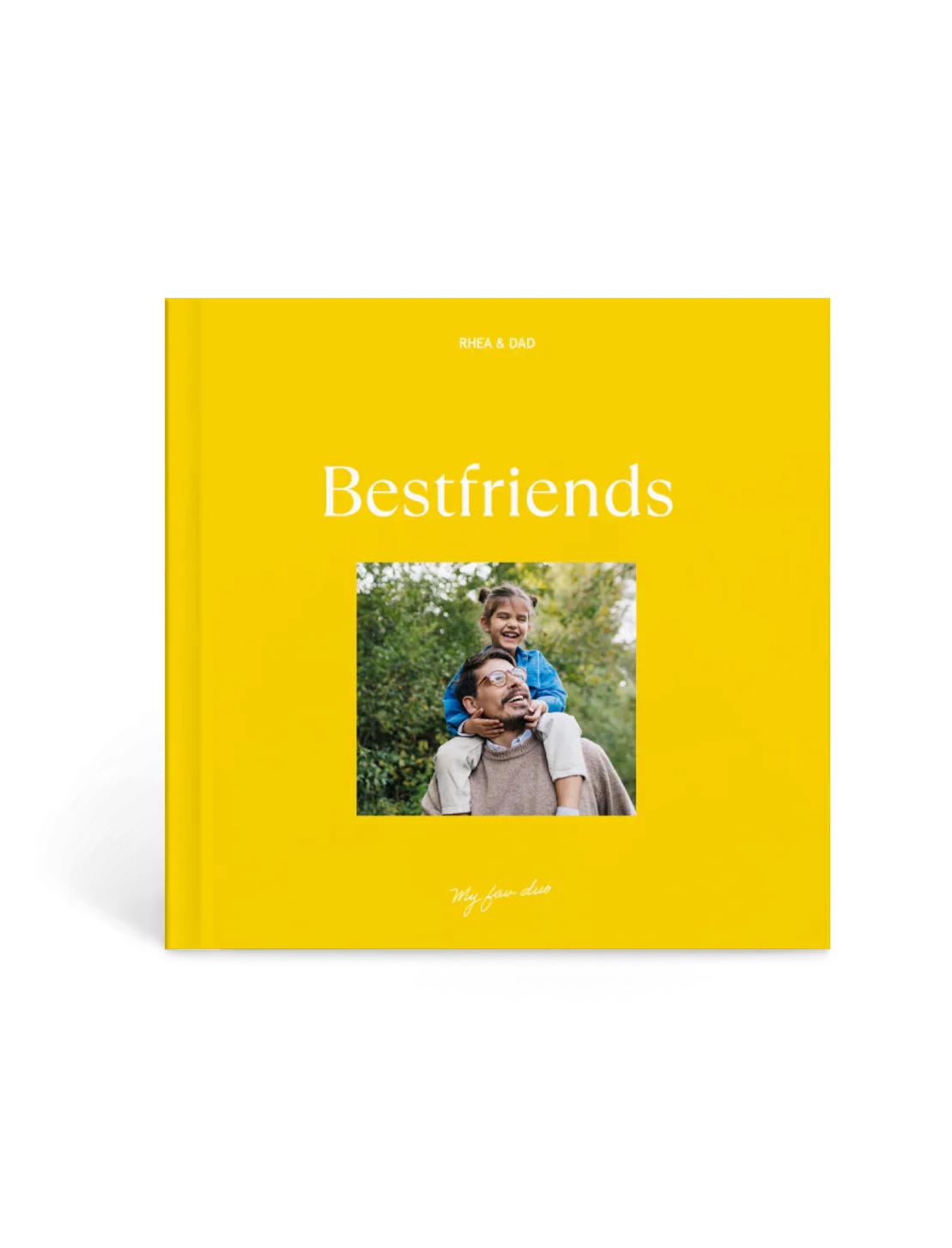 dad and daughter album, best friends memory book, father child bonding gift, fun duo moments, personalized family keepsake