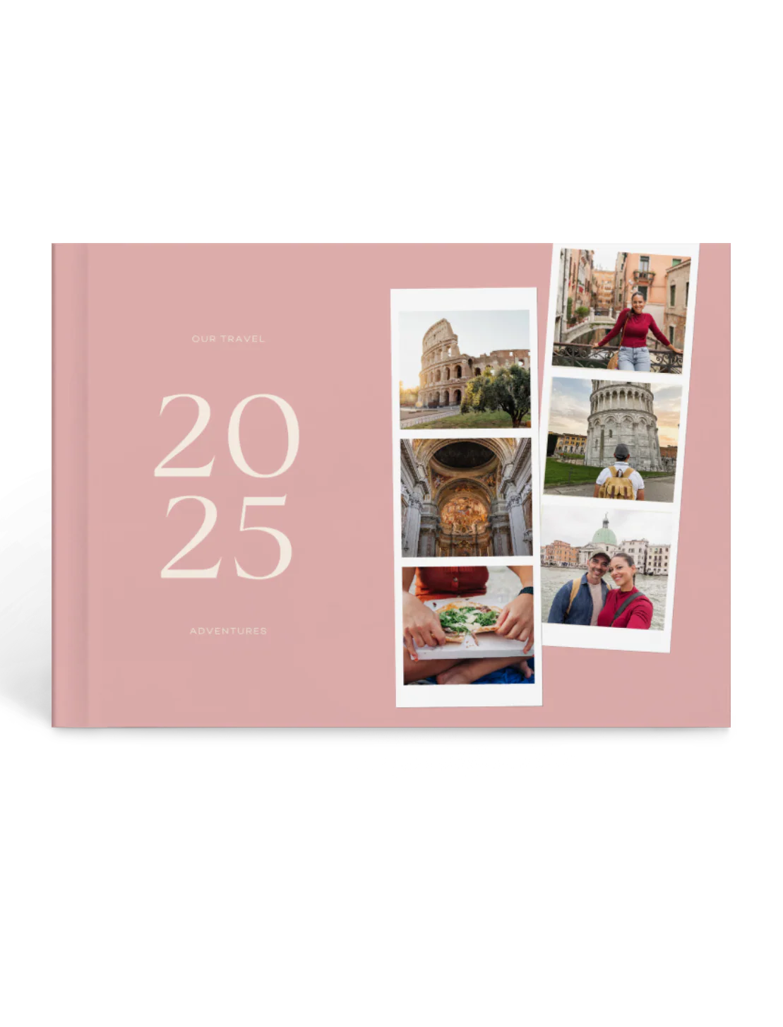 custom travel memory book, personalized adventure album, premium layflat photo book, 2025 travel keepsake gift