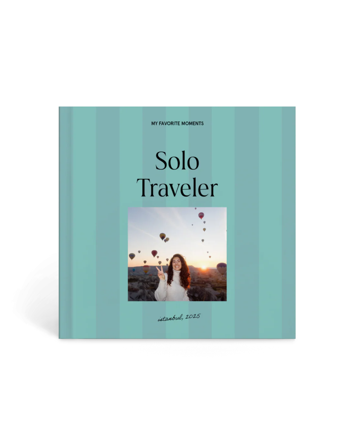custom travel journal for individuals, solo adventure album, Istanbul 2025 memories, personal travel diary