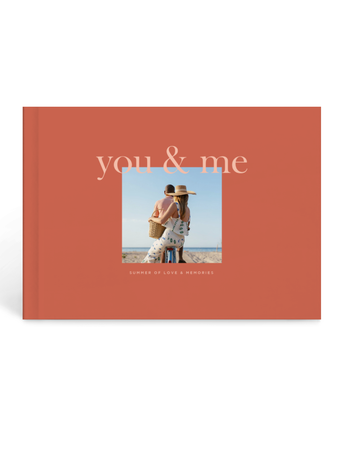personalized couples memory book, custom love story album, anniversary gift for him, summer romance journal