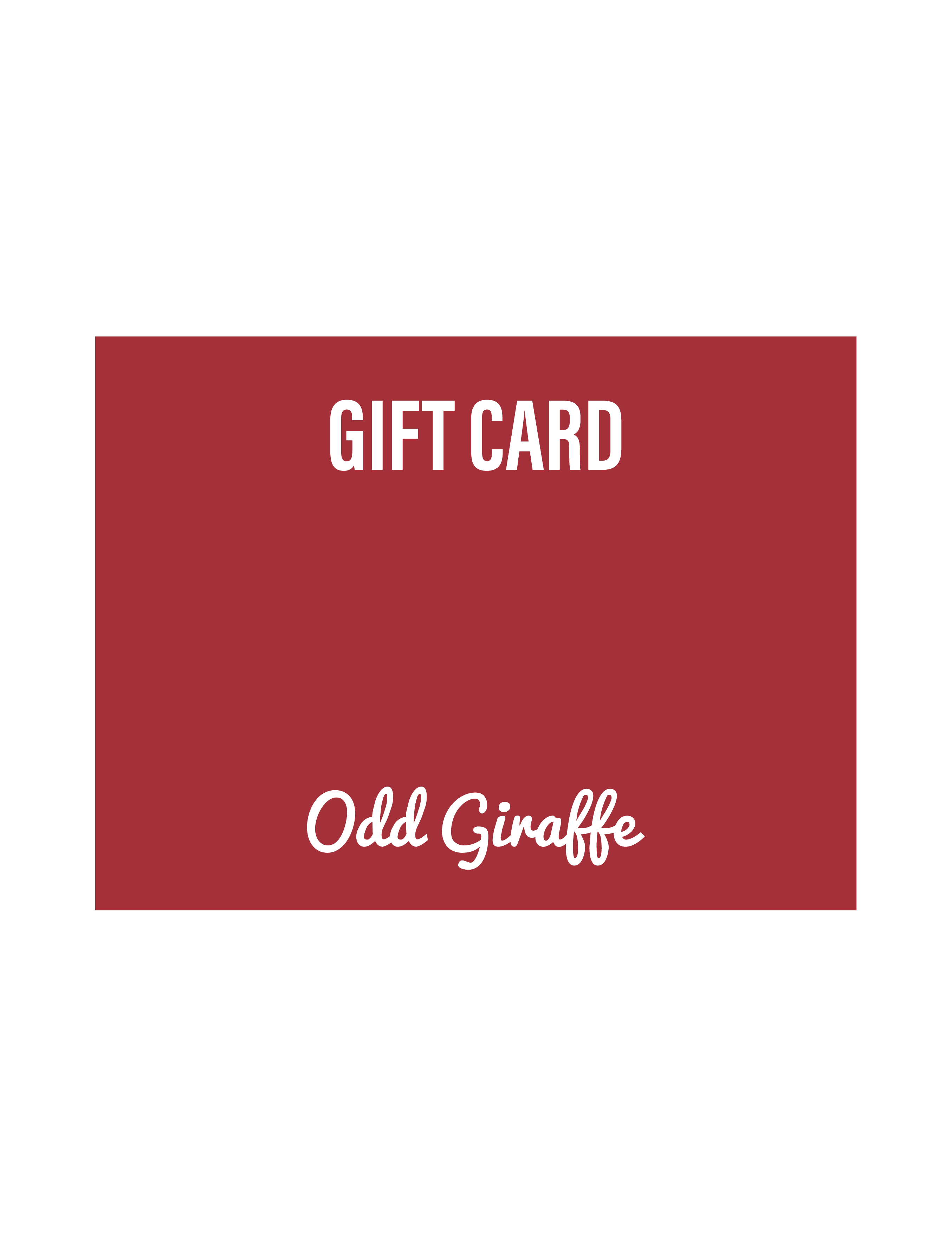 E-Gift Card Odd Giraffe