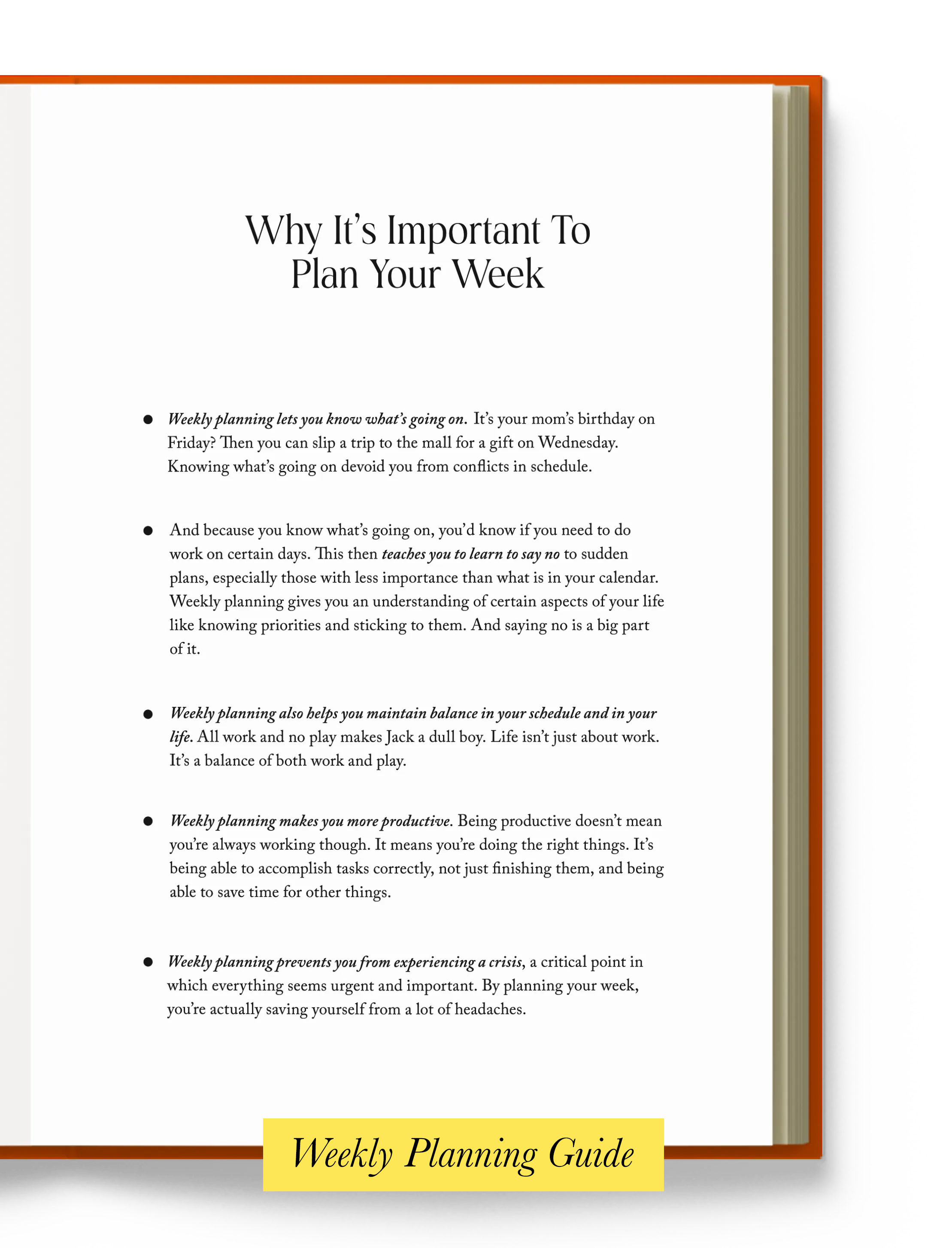 Plans & goals